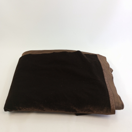 Ткань велюр на трикотажной основе, коричневый, 200х160 см, СССР